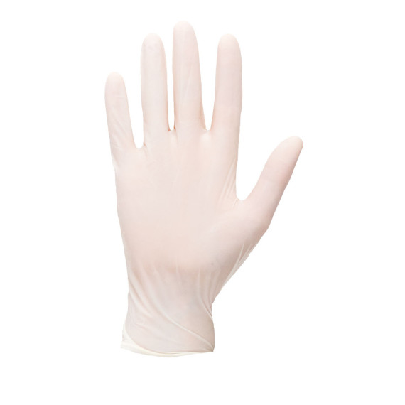 Guante desechable de látex con polvo (pack 100) Blanco A910