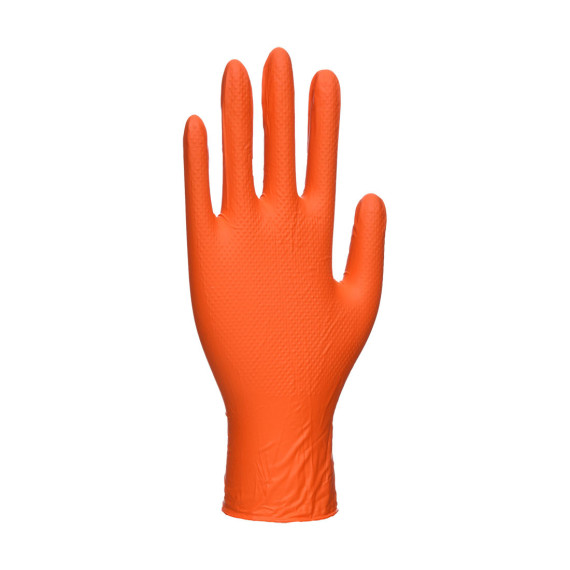Gant jetable couleur noire ou orange HD contre les virus et les micro-organismes (pack 100) PORTWEST A930