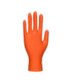 Guante desechable naranja HD contra virus y microorganismos (pack 100) PORTWEST A930