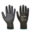 Glove with PU palm (Pack of 12 pairs) Black AB129
