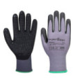 Gants de manipulation paume dotée DermiFlex Plus Essential Multipack (pack 12) Gris/Noir PORTWEST AB351