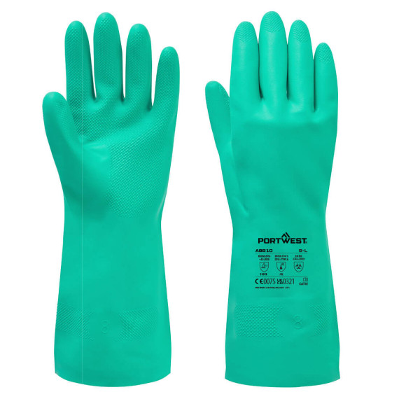 Chemikalienbeständige Handschuhe Nitrosafe Essential Multipack Grün PORTWEST AB810