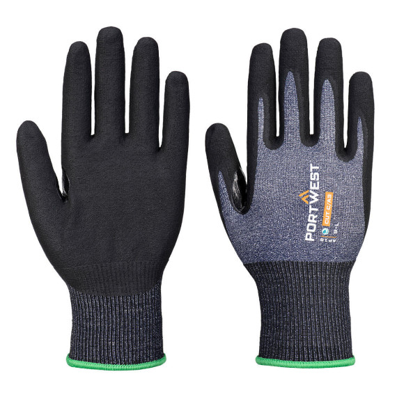 Guanti di protezione SG Cut C15 Eco Nitrile senza silicone (Pack12) Blu/Nero PORTWEST AP18