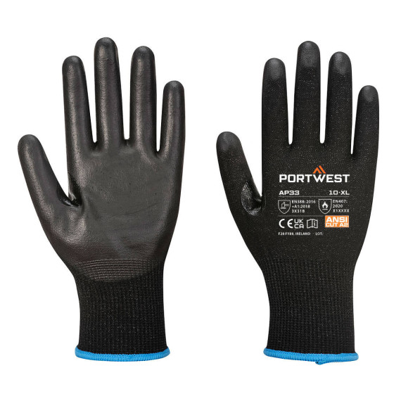 Guanto LR15 in PU Touchscreen PK12 calibro 15 Nero PORTWEST AP33