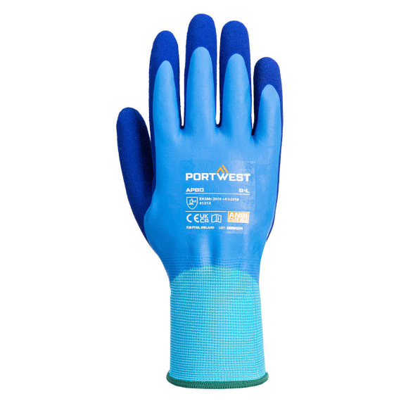Liquid protection glove Liquid Pro Blue PORTWEST AP80