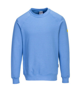 Antistatische ESD-Sweatshirt in Unternehmensfarben, zur Personalisierung PORTWEST AS24