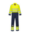 Tuffatore di alta visibilità giallo fluoruro/blu marino antistatico Bizflame Pro PORTWEST BIZ7