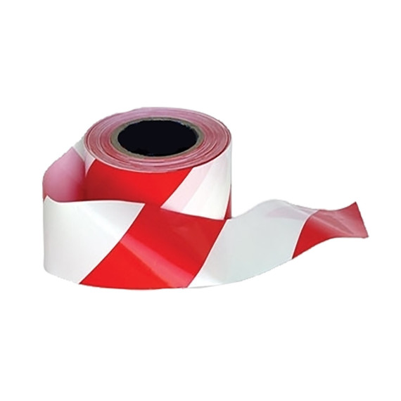 Cinta de barrera/aviso barrera no adhesiva blanco rojo PORTWEST BT10
