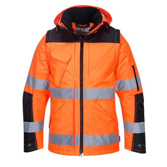 Industriejacke 3 in 1 Pro Hi-Vis von A.V Oxford-Gewebe 300D PORTWEST C469