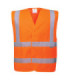 Gilet ad alta visibilità con chiusura autoadesiva, con 2 bande PORTWEST C470