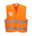 High visibility vest with dual ID holder - C475