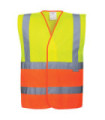 Two-tone high visibility vest - C481
