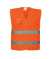 Chaleco de media malla transpirable con porta identidad PORTWEST C494
