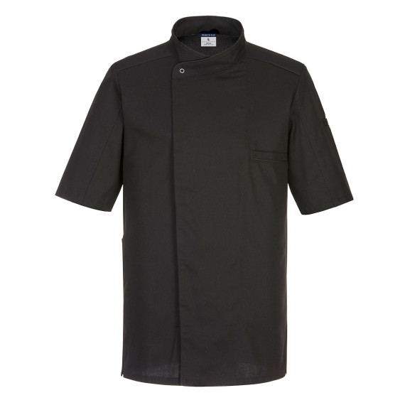 Giacca M/C da cucina Surrey con chiusura frontale a bottoni e maniche corte PORTWEST C735