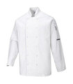 Veste de chef à manches longues Dundee respirante couleur blanche PORTWEST C773