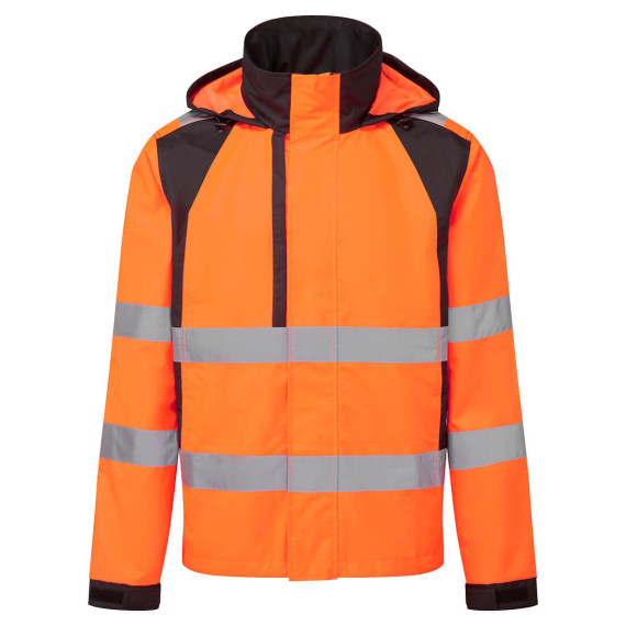 Chubasquero WX2 Eco hohe Sichtbarkeit Orange/Schwarz, wasserdicht PORTWEST CD860
