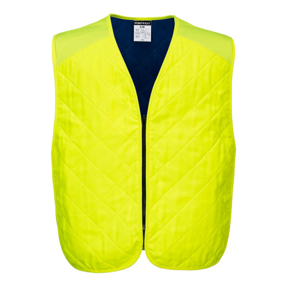 Evaporative cooling vest, lightweight absorbent fluorescent yellow PORTWEST CV09