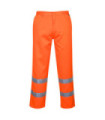 Pantalones de polialgodón de alta visibilidad con cintas reflectantes PORTWEST E041