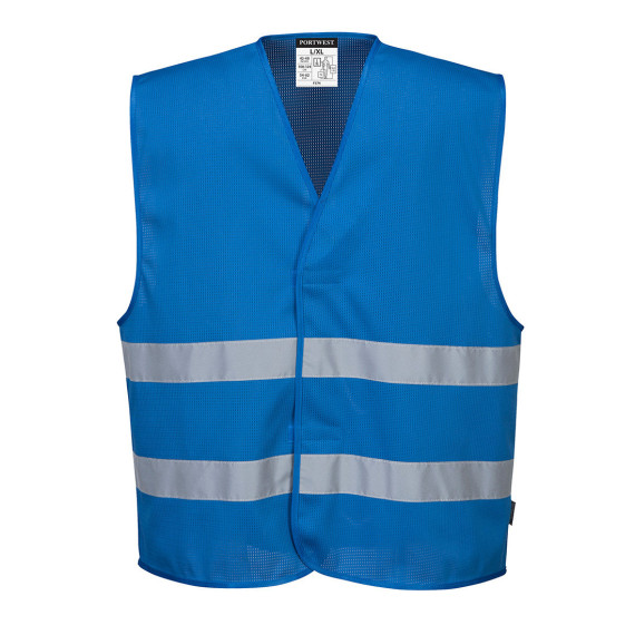 Chaleco laboral MeshAir Iona de Cierre autoadherente, cintas reflectantes PORTWEST F374