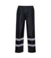 Iona Classic black rain pants, with reflective strips PORTWEST F441