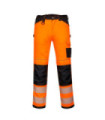 Pantalones de trabajo de alta visibilidad PW3 de tiro bajo con cinta reflectante PORTWEST PW340