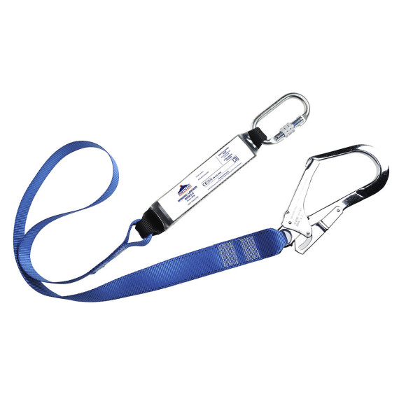 Ligne d'amarrage de sangle avec absorbeur bleu 180 cm PORTWEST FP50