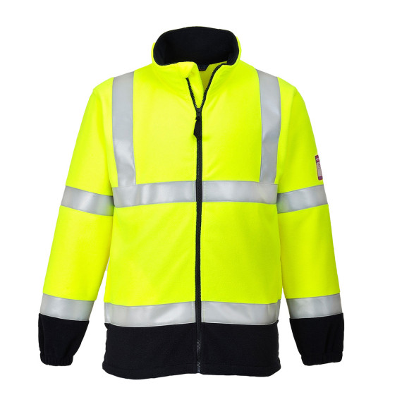 Hochsichtbare, flammresistente und antistatische Fleecejacke PORTWEST FR31