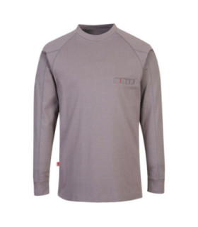 Anti-static and flame-resistant garment, with round neck PORTWEST FR33