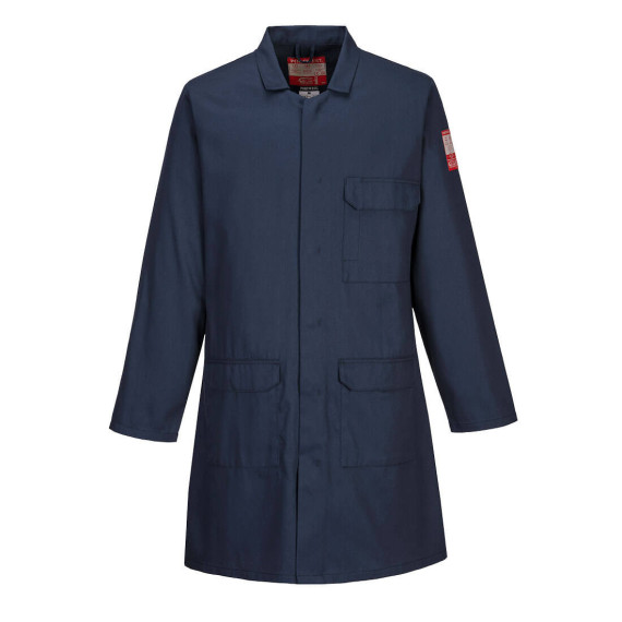 Bata Standard resistente a chama azul marinho PORTWEST FR34