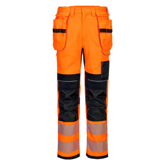 PW3 FR HVO Holster Pants multi-use pockets orange PORTWEST FR415