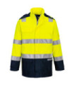 This is a Bizflame Rain+ Hi-Vis Light Arc jacket - FR605