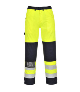 Pantaloni ad alta visibilità MultiNorma giallo fluorescente PORTWEST FR62