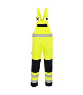 Hochsichtbare fluoreszierende Latzhose Multi-Norm, Frontreißverschluss PORTWEST FR63
