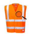 Antistatic high visibility vest - Flame resistant - FR71