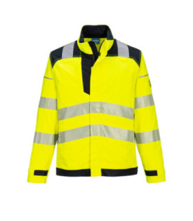 Jaqueta de alta visibilidade resistente a chamas PW3 bicolor tecido premium PORTWEST FR714