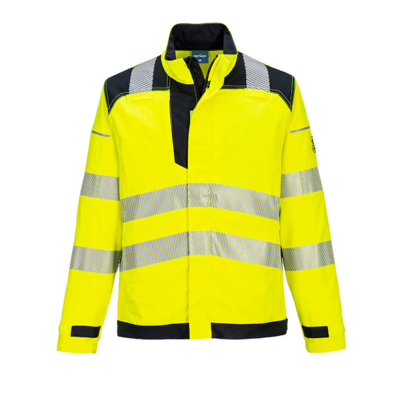 Giacca ad alta visibilità resistente al fuoco PW3 bicolore in tessuto premium PORTWEST FR714