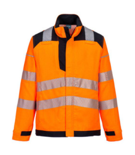 Giacca da lavoro PW3 FR HVO multi-norma ambienti pericolosi arancione fluorescente PORTWEST FR722