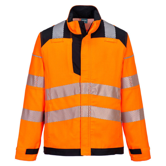 Jaqueta de trabalho PW3 FR HVO multi-norma ambientes perigosos laranja fluorescente PORTWEST FR722