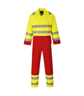 Mono de proteção multirisco alta visibilidade Bizflame Services, vermelho/flúor PORTWEST FR90