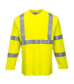 Long sleeve shirt against heat and flame and high visibility PORTWEST Fluorescent FR96