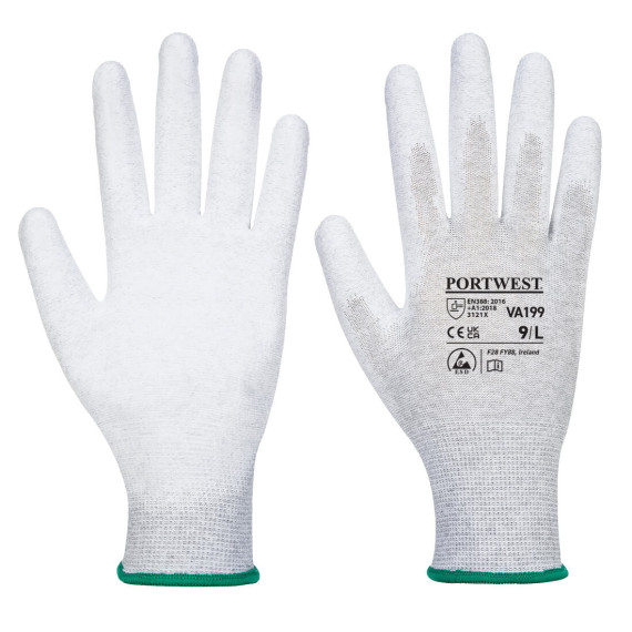 Anti-static Vending glove with PU coated palm PORTWEST VA199