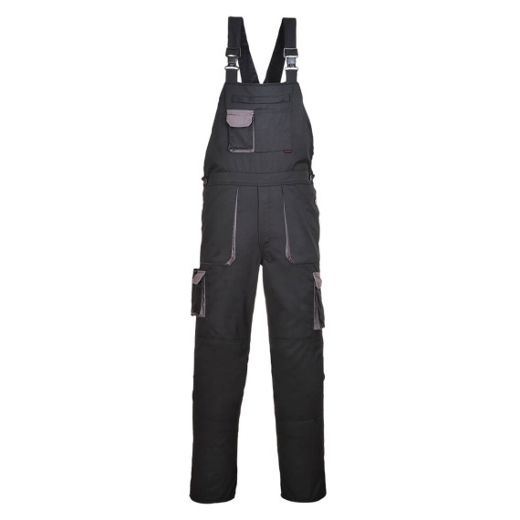Bicolor work bib Portwest Texo Contrast, with high side pockets PORTWEST TX12