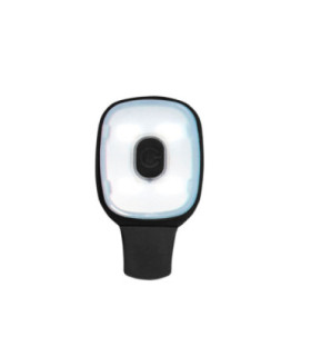 Pinza con luz recargable por USB para gorros y chaquetas PORTWEST HV12