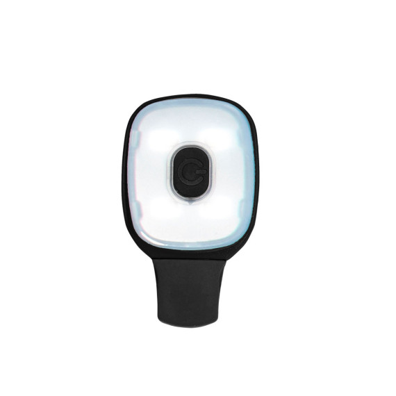 Pinza con luz recargable por USB para gorros y chaquetas PORTWEST HV12