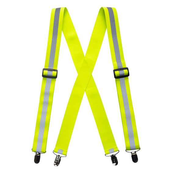 High visibility suspenders for polyester pants, adjustable PORTWEST HV56