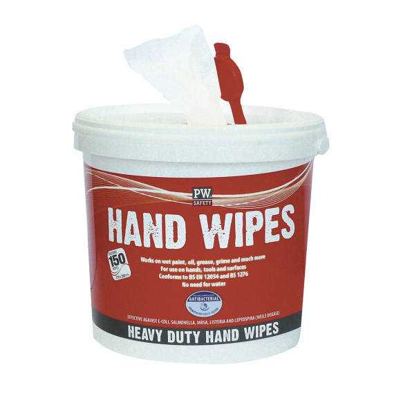 Toallitas de manos acción anti-bacteriana, efectivas contra E-Coli (150 uds) PORTWEST IW10