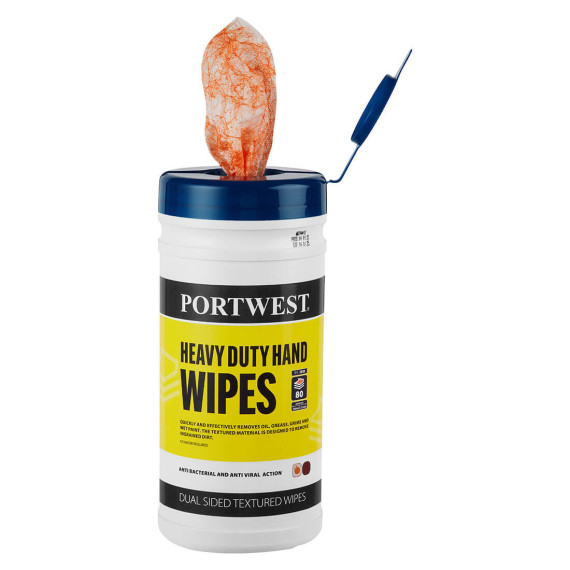 Toallitas Heavy Duty azione batterica (50 pz) PORTWEST IW30