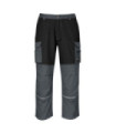 Pantalón de trabajo Granite negro gris triple puntada PORTWEST KS13
