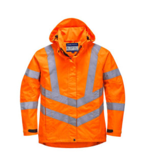 Breathable women's jacket with angled reflective strips PORTWEST LW70