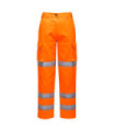 Pantalones de alta visibilidade para mulher de polialgodão com bolsos e fitas refletoras PORTWEST LW71
